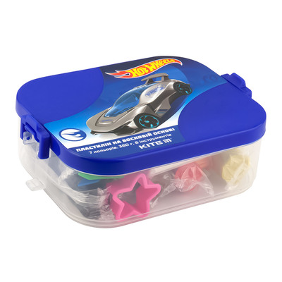 

Набор для лепки Kite Hot wheels 7 цветов с инструментами 380 г (HW19-080) (10-556478)