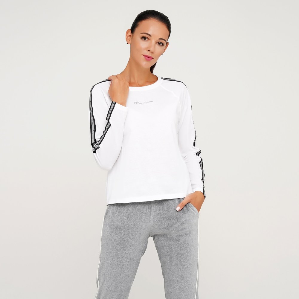 

Женский лонгслив Champion Long Sleeve T-Shirt Белый 44 (cha113292-WHT)
