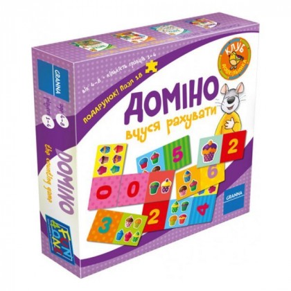 

Настольная игра Granna Домино Учусь считать (17-6080610)