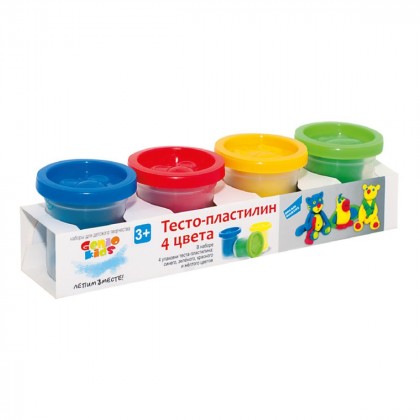 

Тесто-пластилин 4 цвета GENIO KIDS (17-6068561)