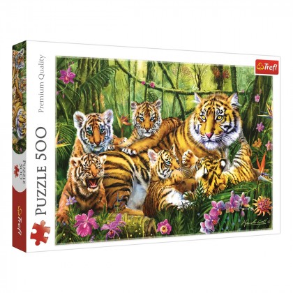 

Пазл Trefl Семья тигров 500 эл (17-6282303)