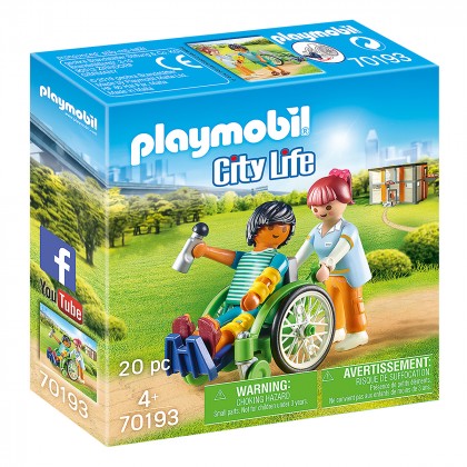 

Игровой набор Playmobil Пациент в инвалидном кресле (17-6336525)