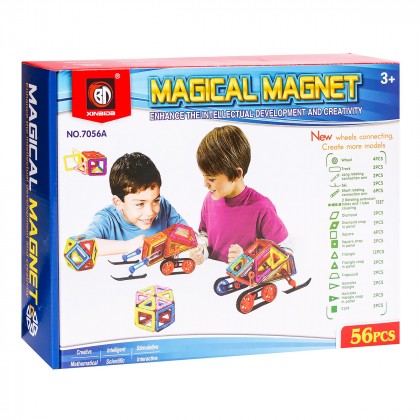 

Конструктор Qunxing Toys Магнитный 56 эл (17-6088118)