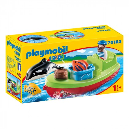 

Конструктор Playmobil Рыбак с лодкой (17-6336520)