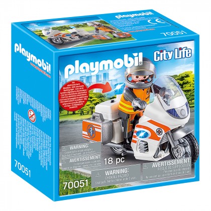 

Игровой набор Playmobil Мотоцикл МЧС 18 эл (17-6336473)