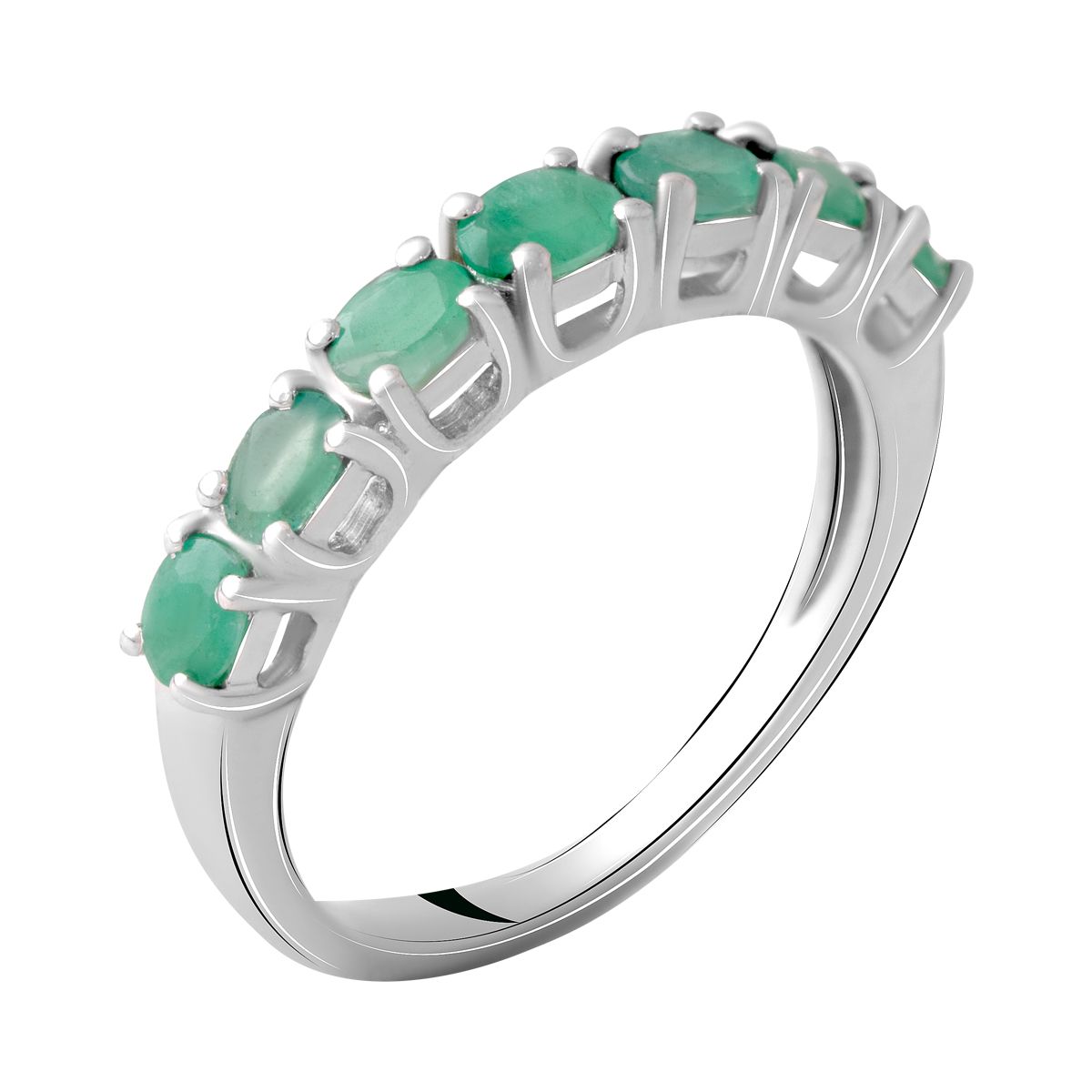 

Серебряное кольцо SilverLine с натуральным изумрудом 0.925ct 17.5 размер
