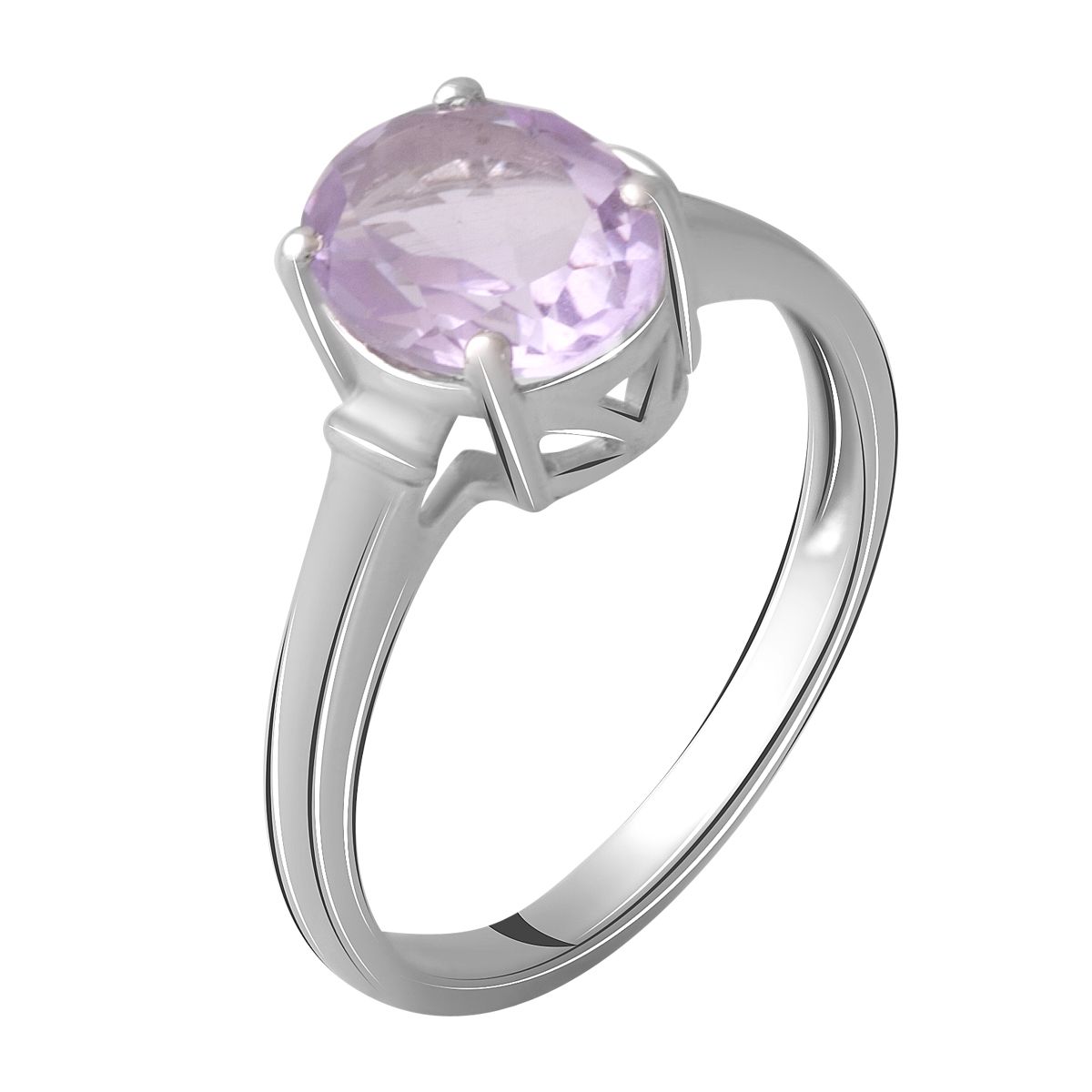 

Серебряное кольцо SilverLine с натуральным аметистом 1.75ct 17.5 размер