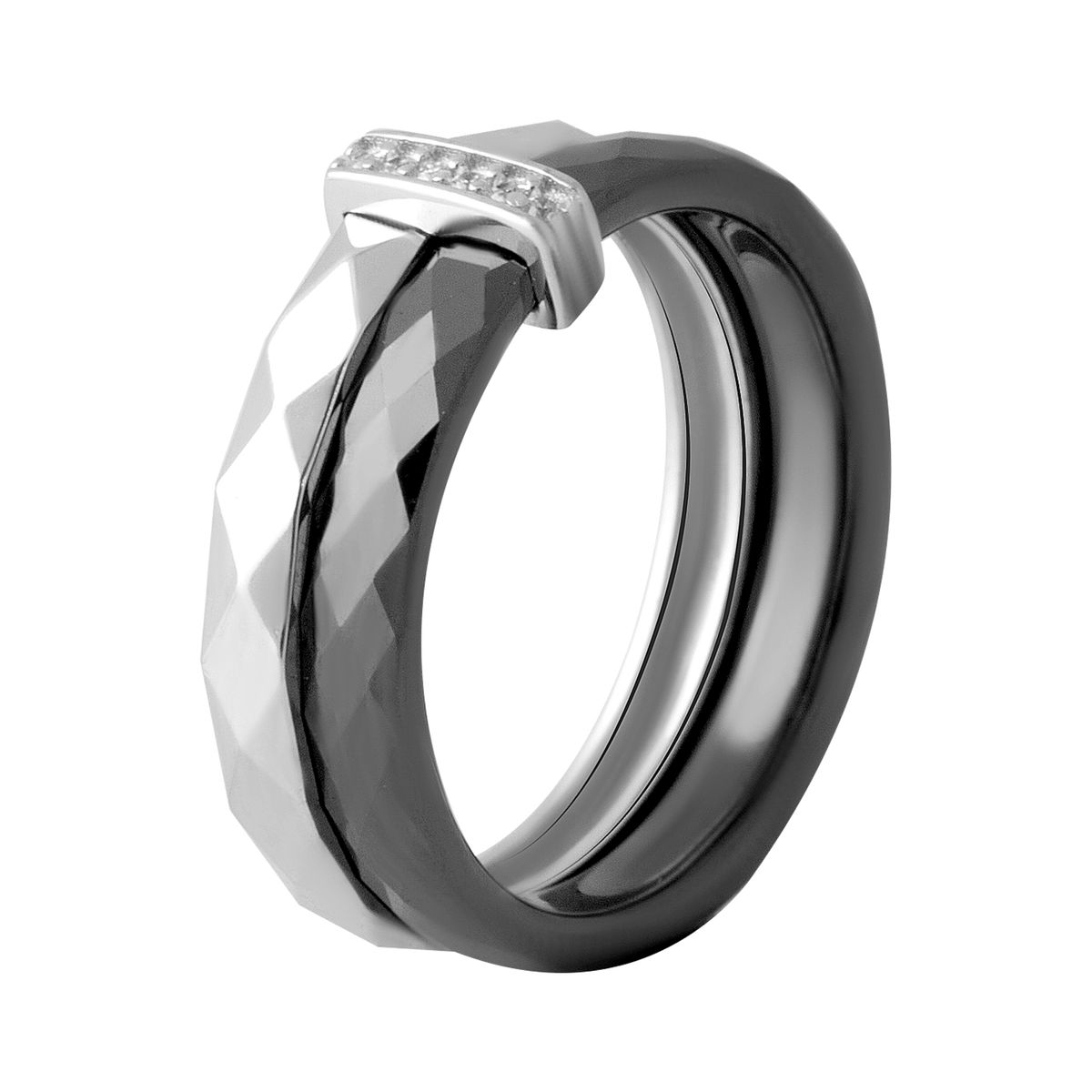 

Серебряное кольцо SilverLine с керамикой 16.5 размер
