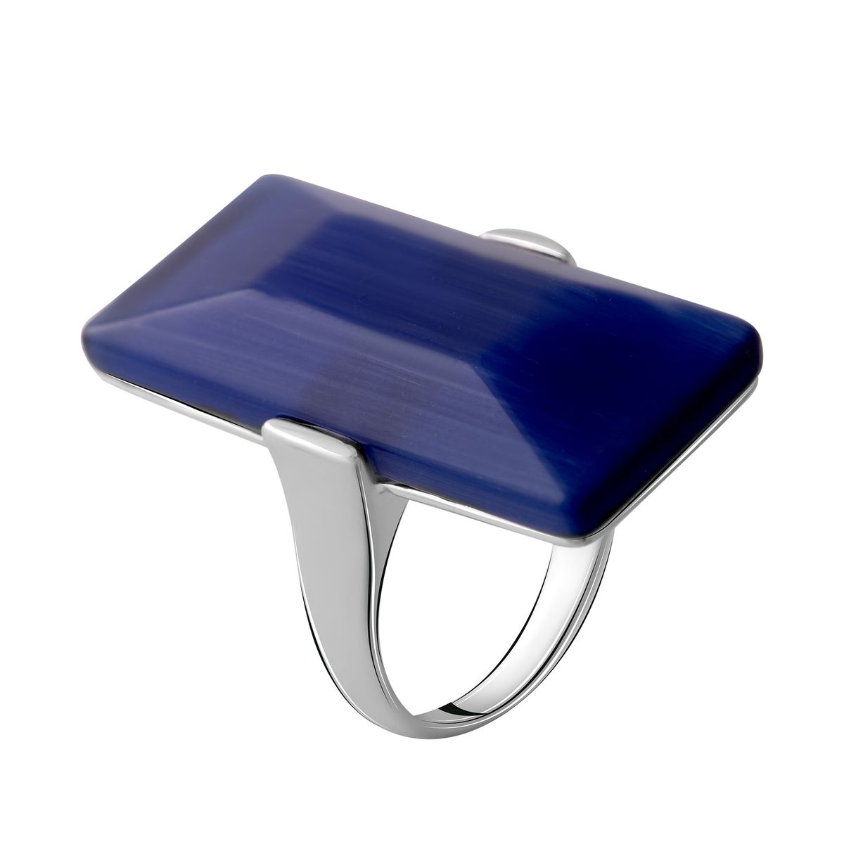 

Серебряное кольцо SilverLine с кошачьим глазом 17.5 размер