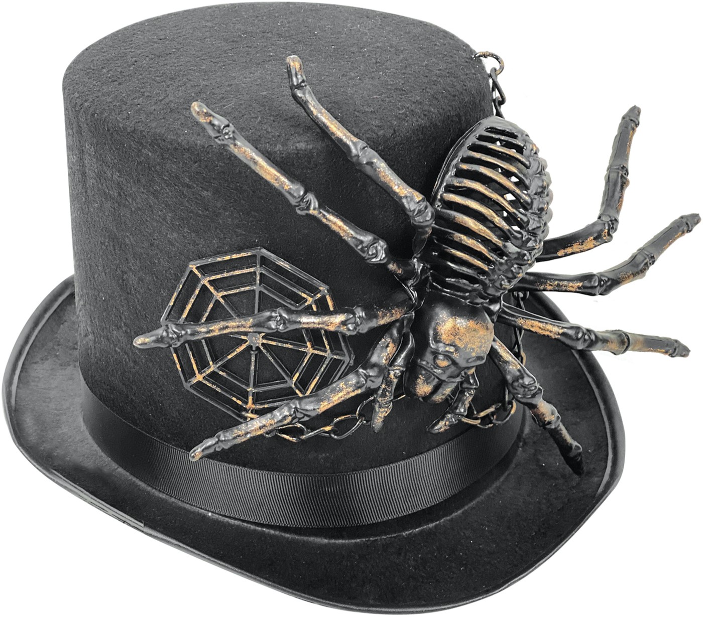 

Шляпа Seta Decor Spider skeleton new 19-1004-1 Бронзовая с черным