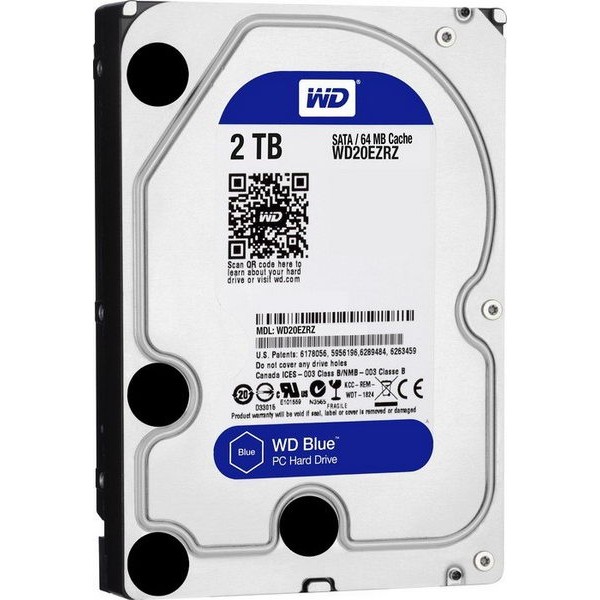 

HDD SATA 2.0TB WD Blue 5400rpm 64MB (WD20EZRZ)