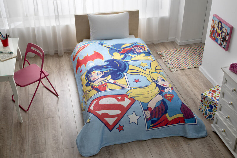 

Покрывало-плед TAC DC Super Hero Girls 160×220 см