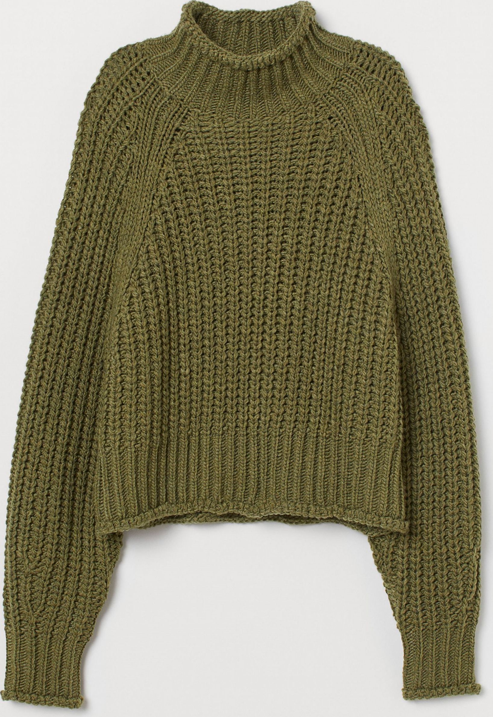 

Свитер H&M 6629480 M Зеленый хаки