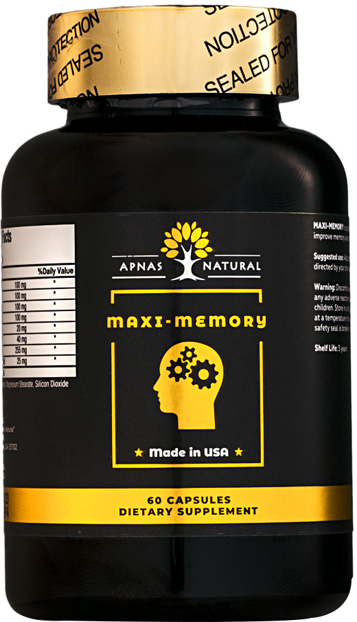 

Натуральная добавка Apnas Natural МАКСИ-память 60 капсул (603051082218)