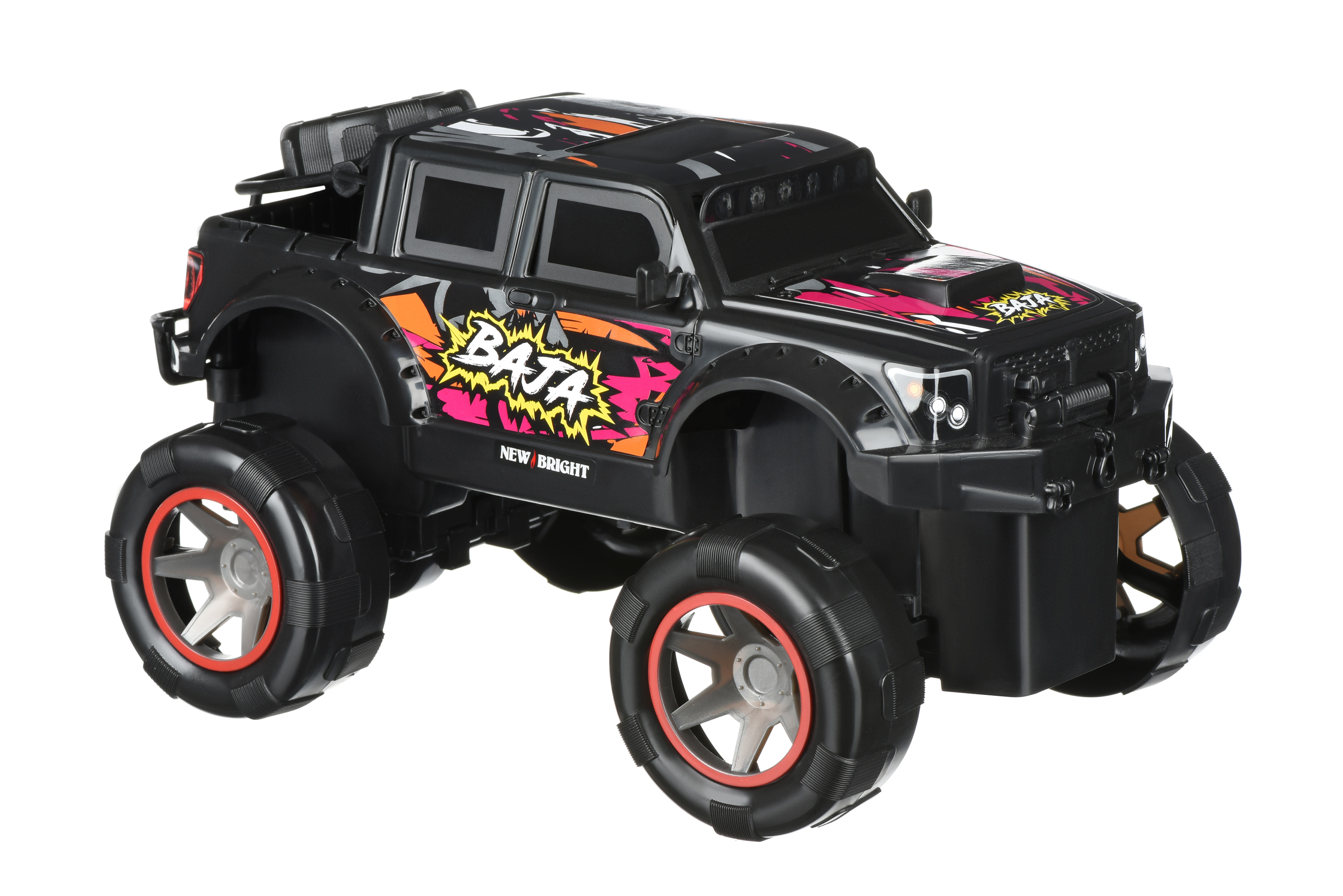 

Машинка монстр трак на радиоуправлении New Bright 1:18 BAJA RALLY Black (1845)