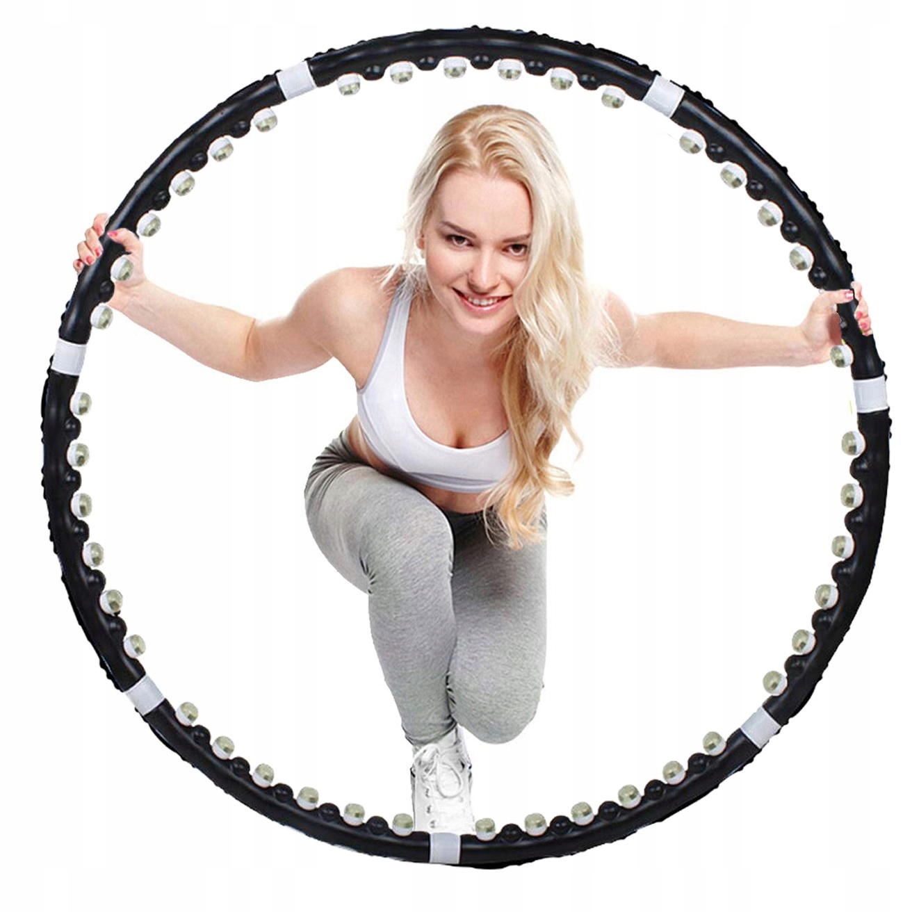 

Массажный обруч хулахуп FA0094 Springos 85 см (fit0006455) Черный