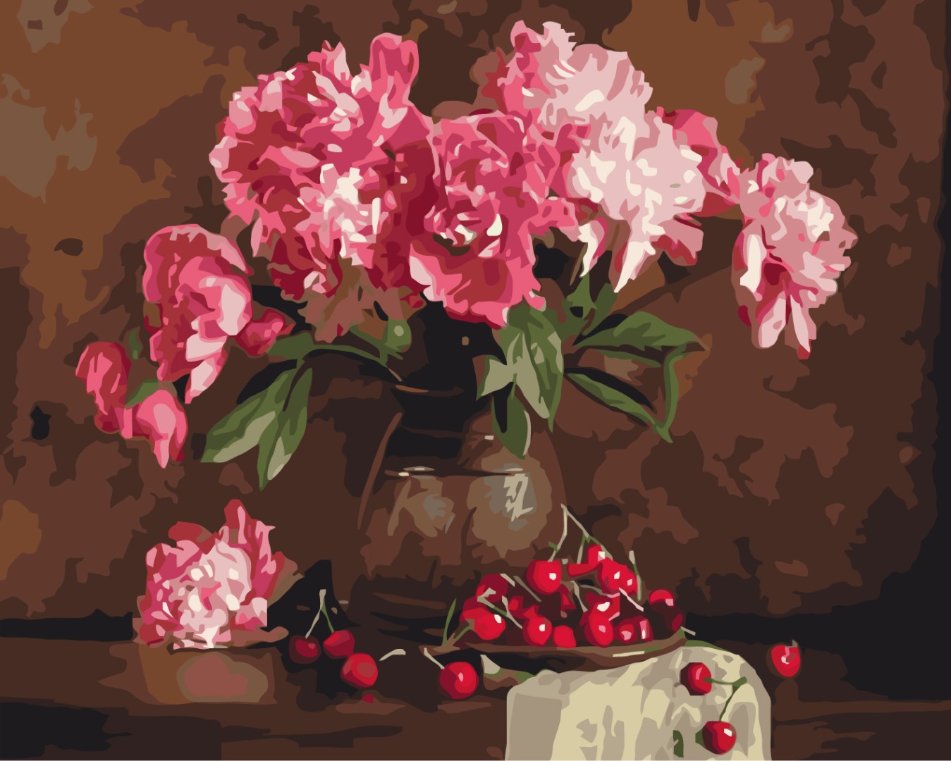 

Картина с номерами "Пионы и вишни" Brushme 40х50 см (tvo0001411)