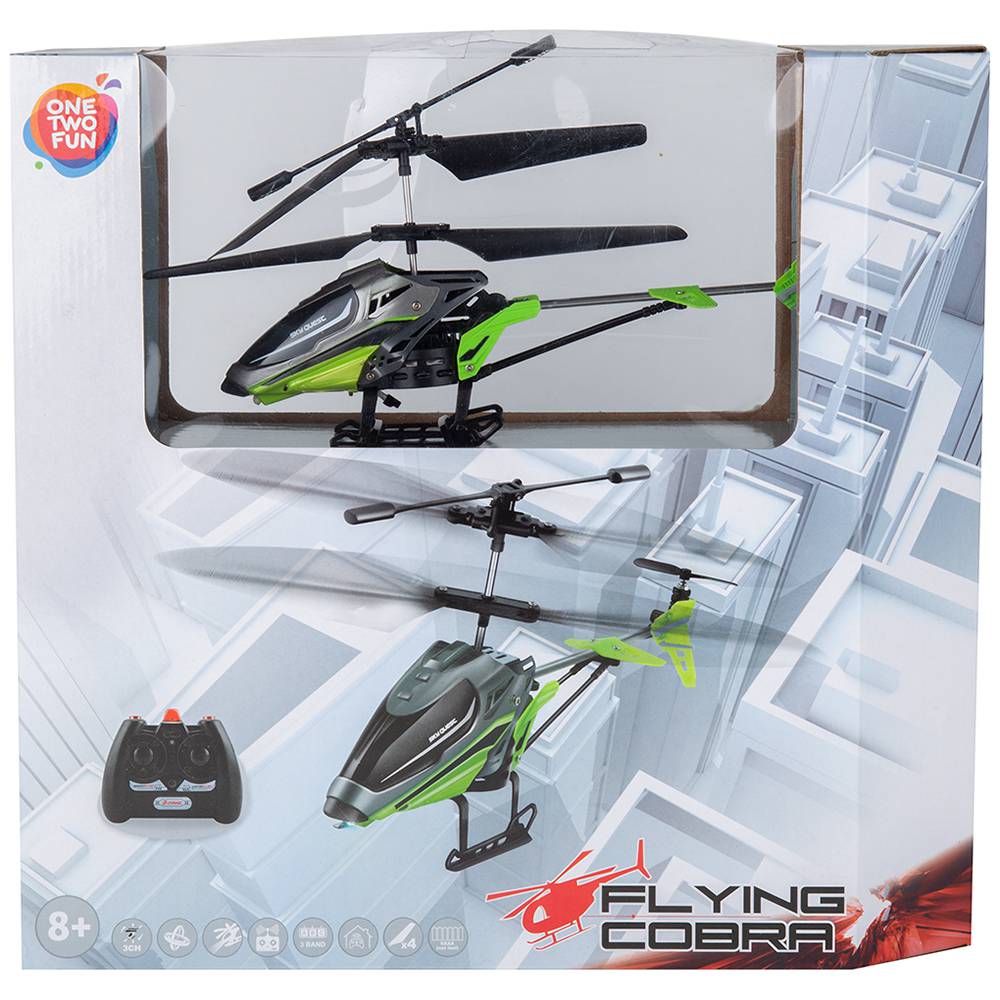 

Геликоптер на радиоуправлении One Two Fun Flying Cobra, 21 см, в ассортименте