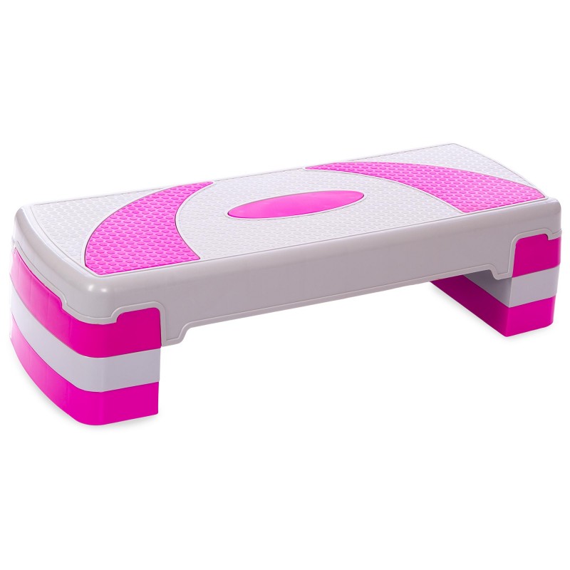 

Степ-платформа FitGo серый-розовый 790x290x100-200 мм, код: FI-1578-S52