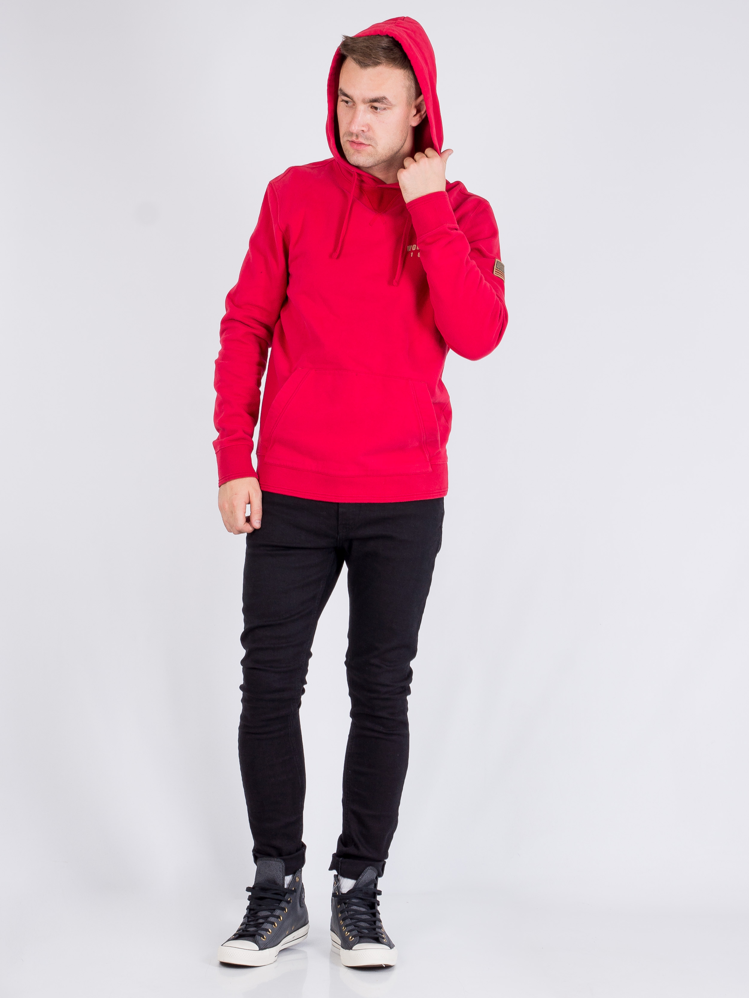 

Худи Woolrich N03101-79  Красный, Худи Woolrich N03101-79 L Красный