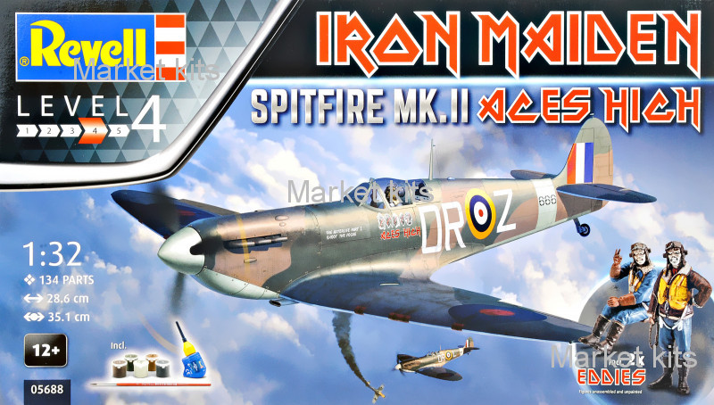 

Подарочный набор с истребителем Spitfire Mk.II "Aces High" Iron Maiden 1:32 Revell (RVL-05688)