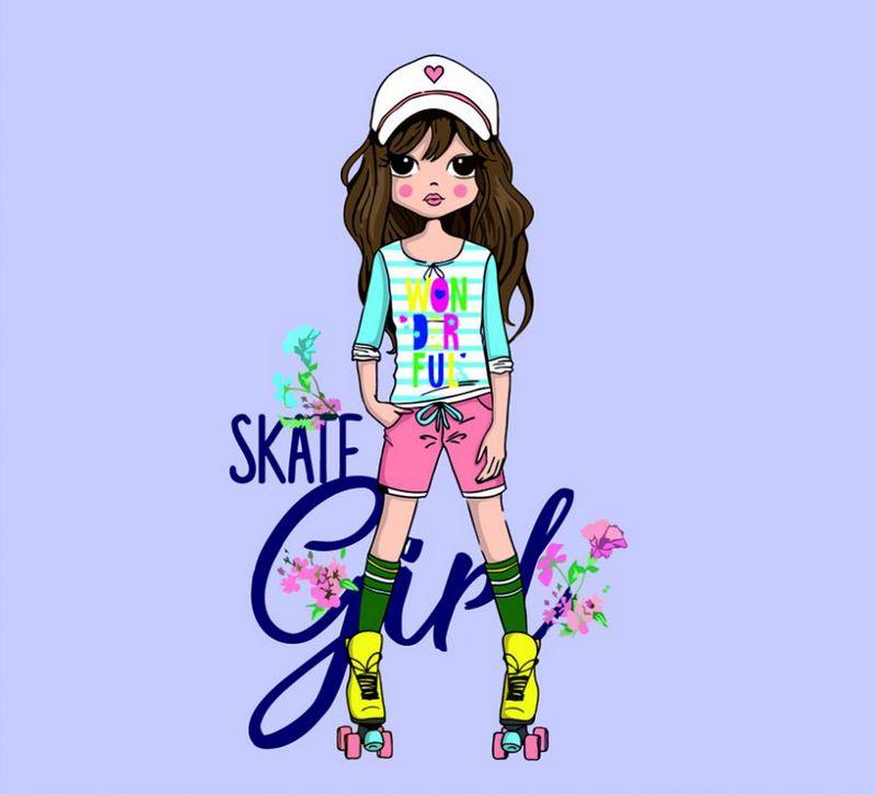 

Набор картина по номерам Rosa Start стандарт Skate Girl 35х45см (4823098514411)