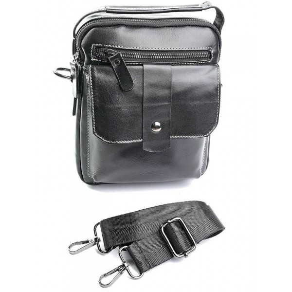 

Сумка мужская из натуральной кожи BagMan 881 Black