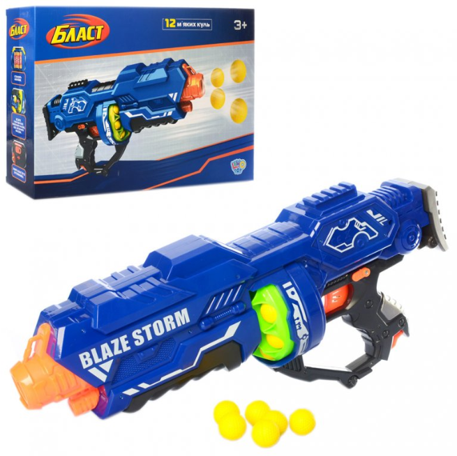 

Автомат Limo Toy 80526 45см, шарики(мягкие) 2см 12шт