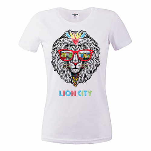 

Футболка жіноча Lion city, бавовна 150G, розмір XXL, WCS150WH5XM2, білий