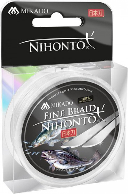 

Шнур рыболовный Mikado Nihonto Fine Braid 150м 0,10мм 7,70кг white