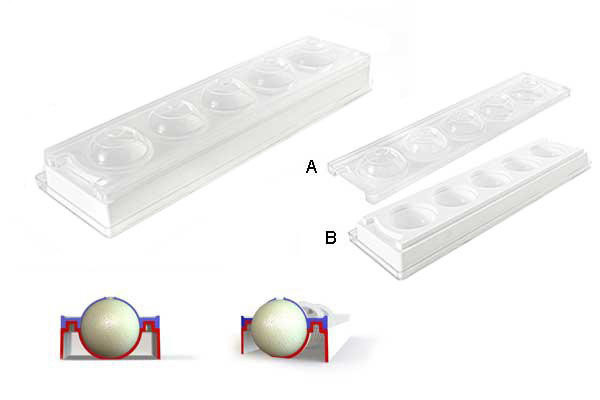 

Форма для десерта силиконовая Silikomart Mul3D 48 42.5х12х5.3см/290мл (MUL3D/ 48A+B)