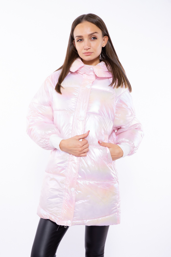 

Куртка женская с перламутровым оттенком Time of Style 120PSKL1960 XXL Бледно-розовый