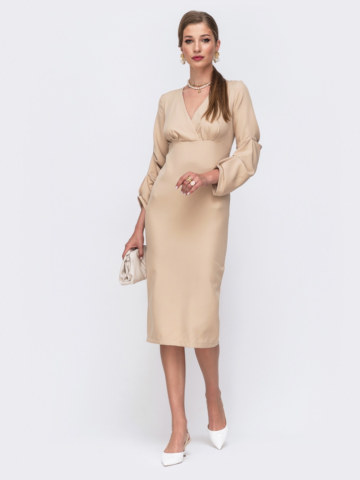 

Платье Maximoda ЕМО401038/1 48 бежевый
