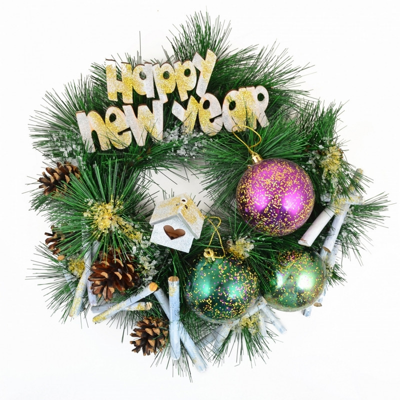 

Венок декоративный Yes Fun Happy New Year d-15см (904321)