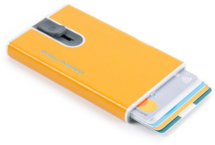

BL SQUARE/Yellow8 Кредитница с выдвижным механизмом с RFID защитой (6,2x10,5x1,2) Piquadro PP4825B2R_G8