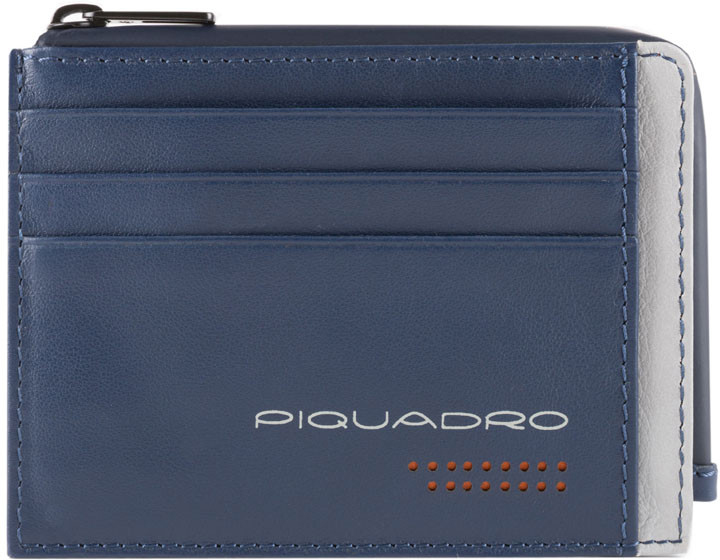 

URBAN/Blue-Grey2 Кредитница с отдел. для монет на молнии с RFID защитой (11,5x8x1) Piquadro PP4822UB00R_BLGR