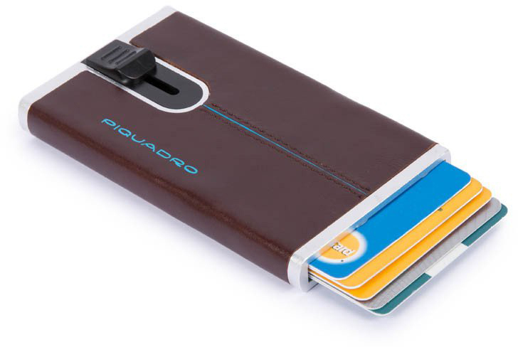 

BL SQUARE/Cognac Кредитница с выдвижным механизмом с RFID защитой (6,2x10,5x1,2) Piquadro PP4825B2R_MO