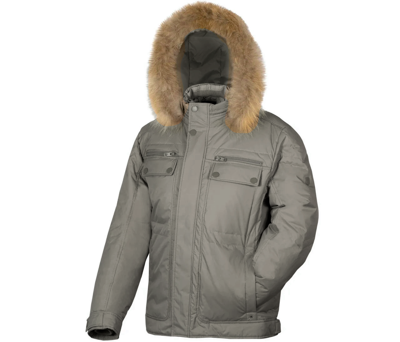 

Пуховик куртка мужская, натуральный пух, капюшон, натуральный мех City Classic  Серый 29525, Пуховик куртка мужская, натуральный пух, капюшон, натуральный мех City Classic 60 Серый 29525