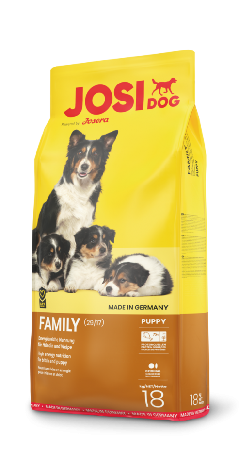 

Сухой корм Josera JosiDog Family для щенков и юниоров, для беременных и кормящих собак 18 кг