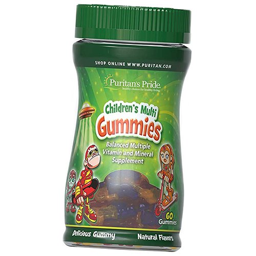 

Жевательные Мультивитамины для детей, Children's Multivitamins & Mineral Gummies, Puritan's Pride 60таб (36367200)