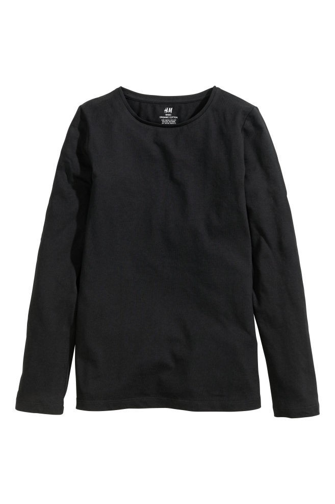 

Футболка с длинными рукавами H&M 146-152 см Черная