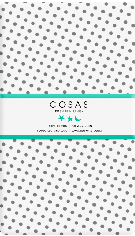 

Простынь Cosas Dots Grey 220x240 см