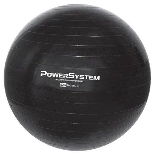 

Мяч для фитнеса и гимнастики PS-4012 Power System 65см Черный (56227048)