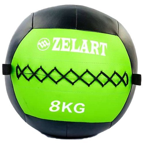 

Мяч для кроссфита FI-5168 Zelart 8кг Черно-салатовый (56363037)