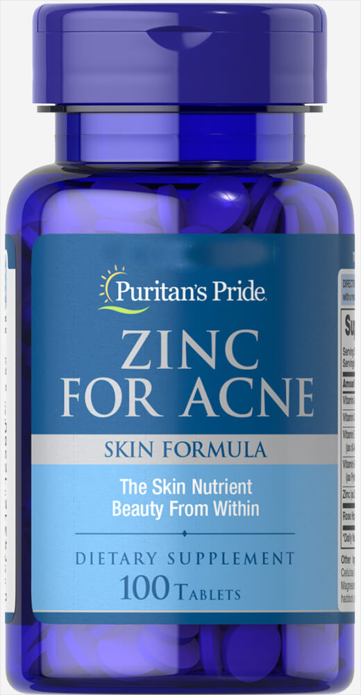 

Витамины Puritan's Pride Zinc for Acne 100 таблеток (4384301704)