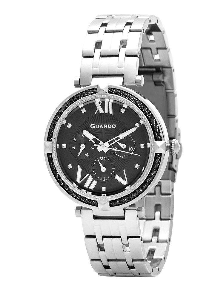 

Часы женские Guardo T01030(1)-2 серебряные