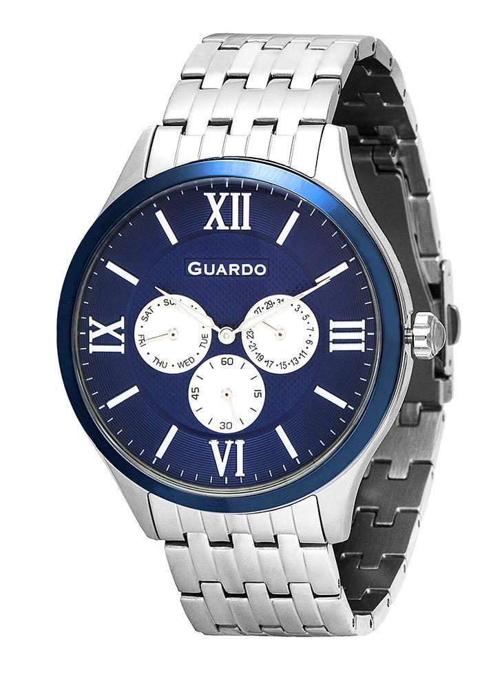 

Часы мужские Guardo 11165-3 серебряные