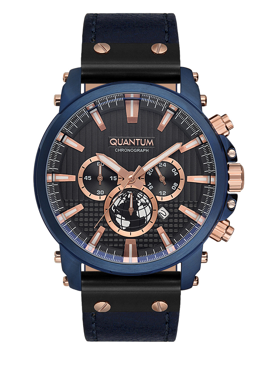 

Часы мужские Quantum PWG671.969 темно-синие