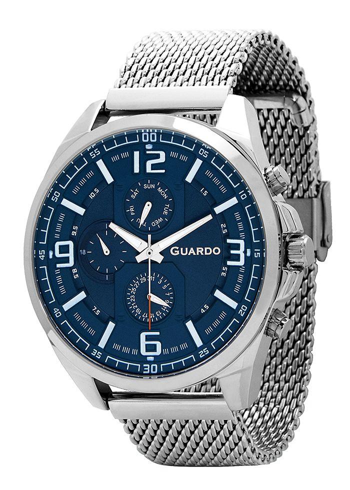 

Часы мужские Guardo B01361(1)-1 серебряные