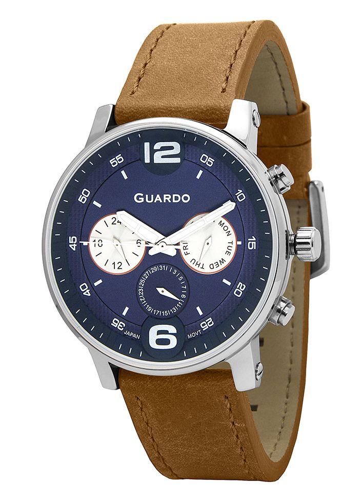 

Часы мужские Guardo 12432(1)-2 серебряные